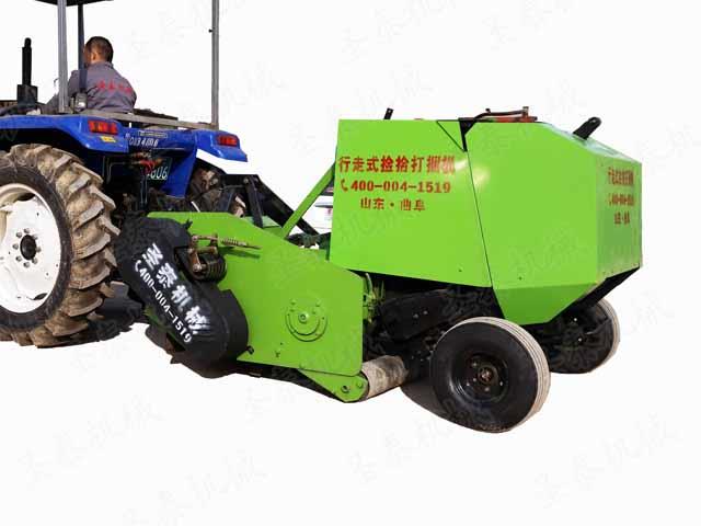 全自動牧草打捆機結(jié)構(gòu)簡單，便于用戶日常的維護和清理